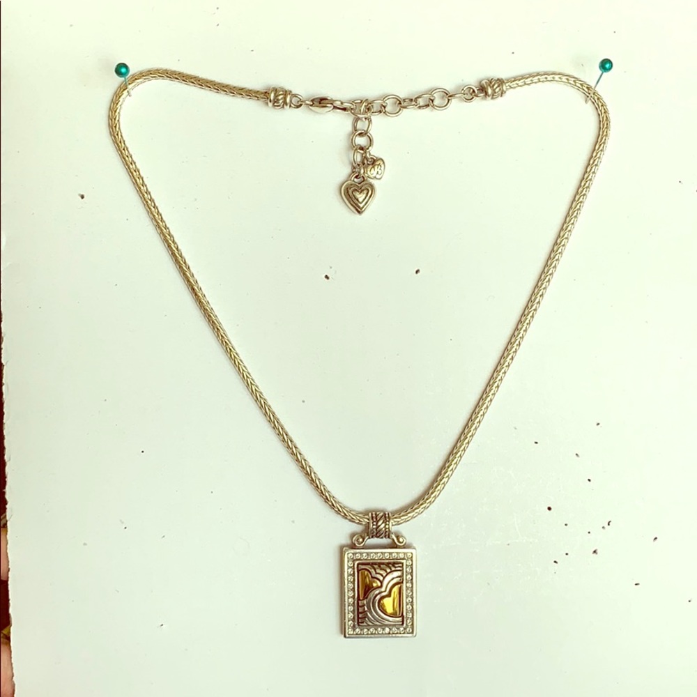 Brighton Silver Necklace with 2 tone accent